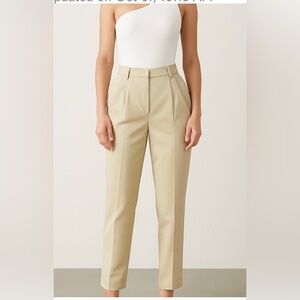 Banana Republic Pleated Trousers | Sand Colour | Small